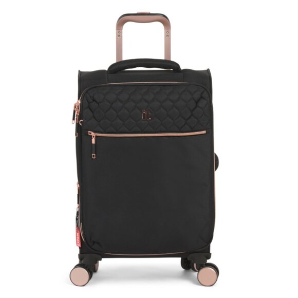 IT LUGGAGE Black 22in Divinity Ii Softside Carry-on Spinner - Picture 1 of 2